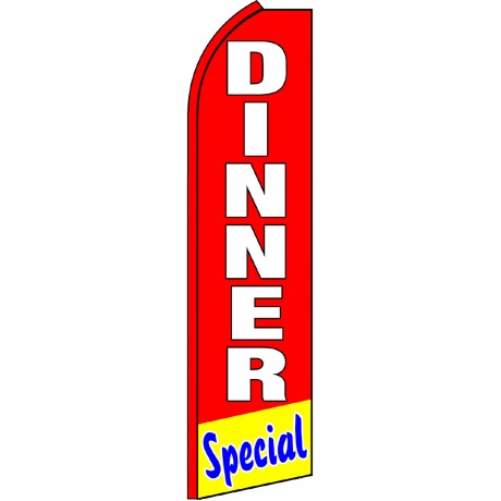 Dinner Special Red Swooper Flag