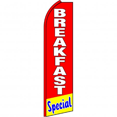Breakfast Special Red Swooper Flag
