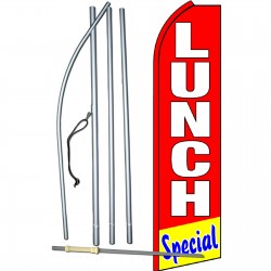 Lunch Special Red Swooper Flag Bundle