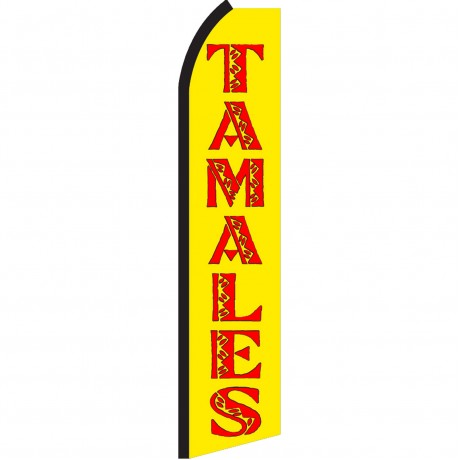 Tamales Yellow & Red Swooper Flag