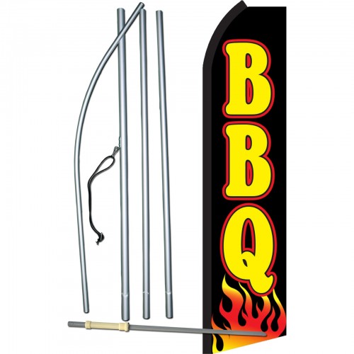 BBQ super flag swooper barbecue blk 