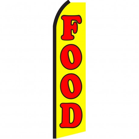 Food Yellow Swooper Flag