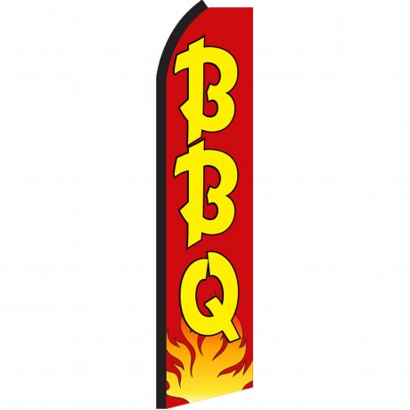 BBQ Red Yellow Swooper Flag