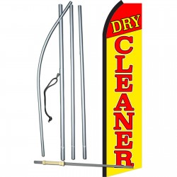 Dry Cleaner Yellow Swooper Flag Bundle