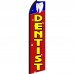 Dentist Red & Yellow Tooth Swooper Flag