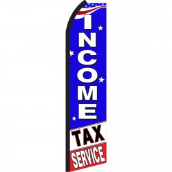 Income Tax Service Patriotic Swooper Flag