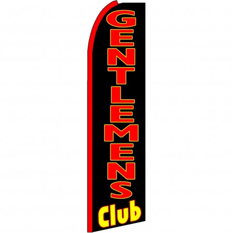 Gentlemens Club Swooper Flag