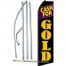 Cash For Gold Black Purple Swooper Flag Bundle
