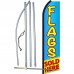 Flags Sold Here Blue Yellow Swooper Flag Bundle