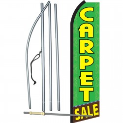Carpet Sale Green Swooper Flag Bundle