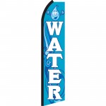 Water Drop Blue Swooper Flag
