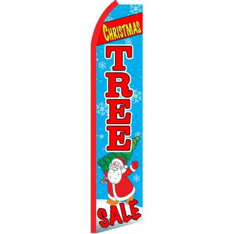 Christmas Tree Sale Blue Swooper Flag