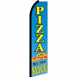 Pizza By The Slice Swooper Flag