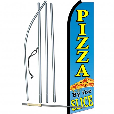 Pizza By The Slice Swooper Flag Bundle