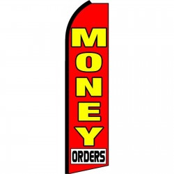 Money Orders Red Swooper Flag