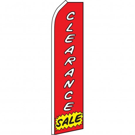 Clearance Sale Red Swooper Flag