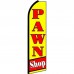Pawn Shop Yellow Red Extra Wide Swooper Flag