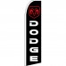Dodge Ram Black Red Extra Wide Swooper Flag