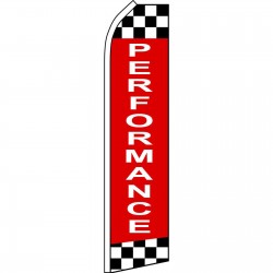 Performance Checkered Extra Wide Swooper Flag