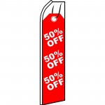 50% Off Tag Swooper Flag