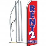 Rent 2 Own Red Swooper Flag Bundle