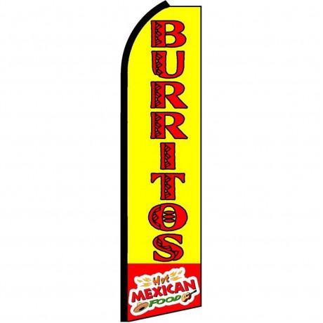 Burritos Hot Mexican Swooper Flag