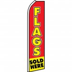 Flags Sold Here Red Yellow Swooper Flag