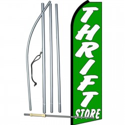 Thrift Store Green Swooper Flag Bundle