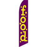Food Purple Swooper Flag