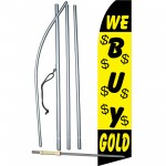 We Buy Gold Yellow Swooper Flag Bundle