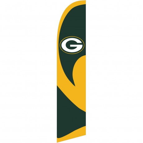 Green Bay Packers Windless Swooper Flag