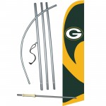 Green Bay Packers Windless Swooper Flag Bundle