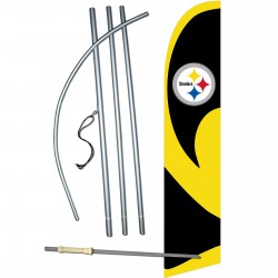 Pittsburgh Steelers Windless Swooper Flag Bundle
