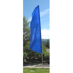 Nylon 3' Wide Solid Blue Feather Flag