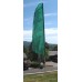 Nylon 3' Wide Solid Green Feather Flag