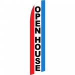 Open House Red White Blue Windless Swooper Flag