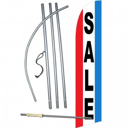 Sale Red White Blue Windless Swooper Flag Bundle