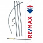 Remax White Windless Swooper Flag Bundle