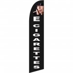 E-Cigarettes Black Windless Swooper Flag