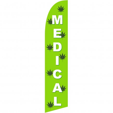 Medical Marijuana Windless Swooper Flag