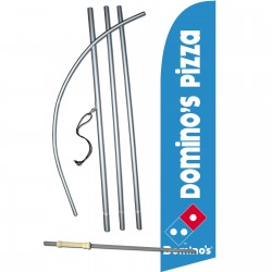 Domino's Pizza Windless Swooper Flag Bundle