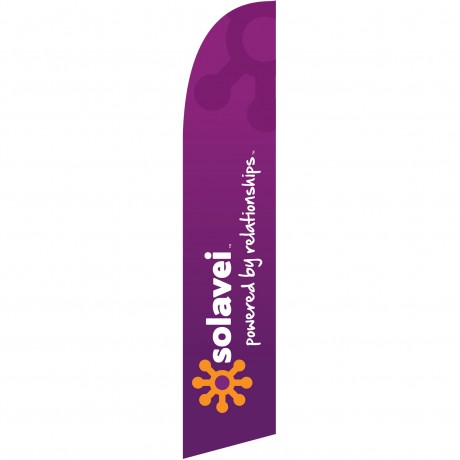 Solavei Powered By Relationships Swooper Flag