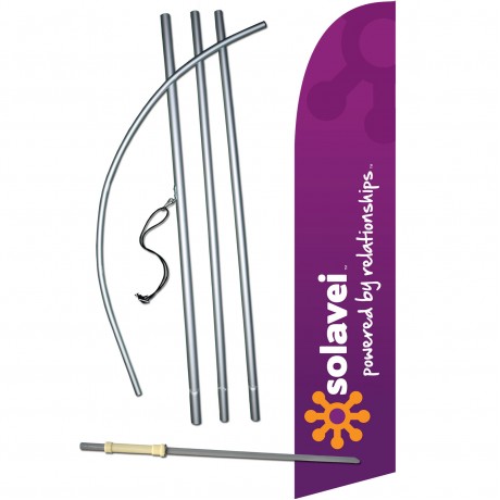 Solavei Powered By Relationships Swooper Flag Bundle