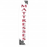 Mattresses Red/White Swooper Flag