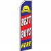 Best Buys Here Red Blue Swooper Flag