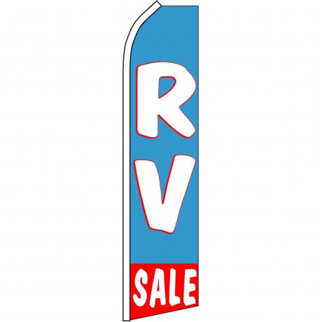 RV Sale Blue Swooper Flag