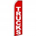 Trucks Red Swooper Flag