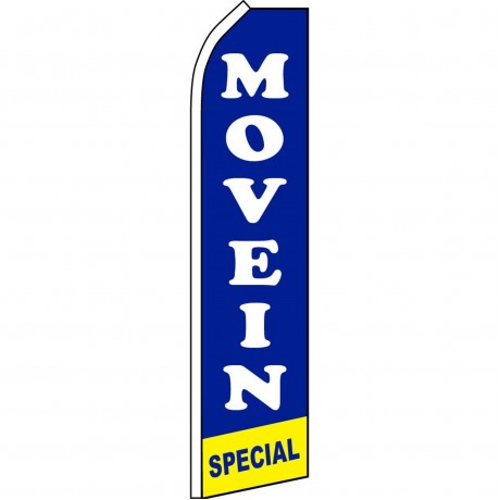 Move In Special Blue Swooper Flag