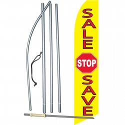 Sale Stop Save Yellow Swooper Flag Bundle