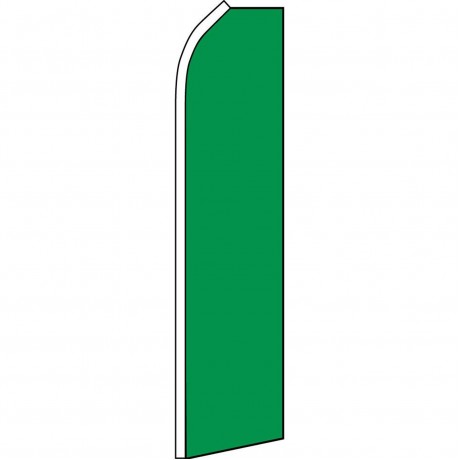 Solid Green Swooper Flag